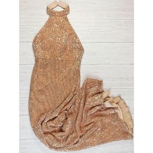 NWT - Sequin Rose Gold Dress - Love & Lemonade